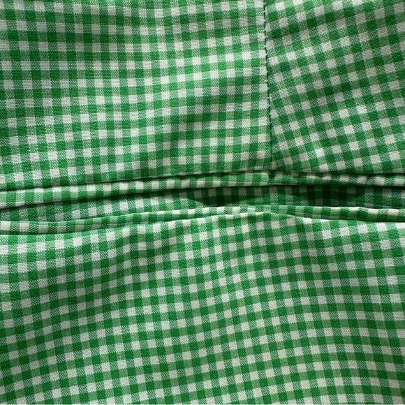 Luettgens Mens Vintage Green Checked Gingham Trousers Pants Size 36 x 32 - Picture 7 of 7